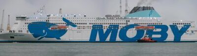 MOBY FANTASY ARRIVA A GENOVA PER IL CARENAGGIO – NUOVO RECORD PER ENTE BACINI